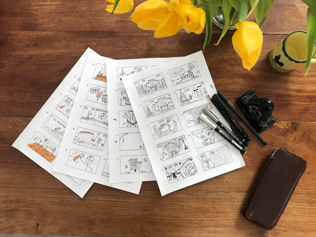 Animationsfilm erstellen lassen Storyboard