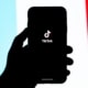 Eine Person hält ein Smartphone in der Hand, auf dem die App TikTok geöffnet wurde.