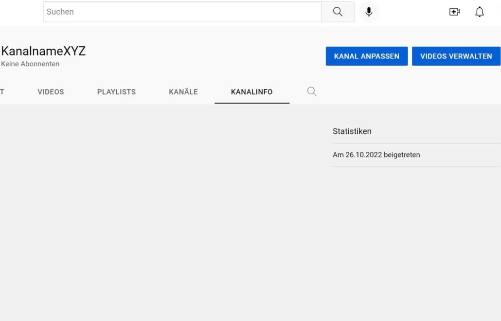 YouTube-Kanal erstellen, Schritt 4: Kanal anpassen