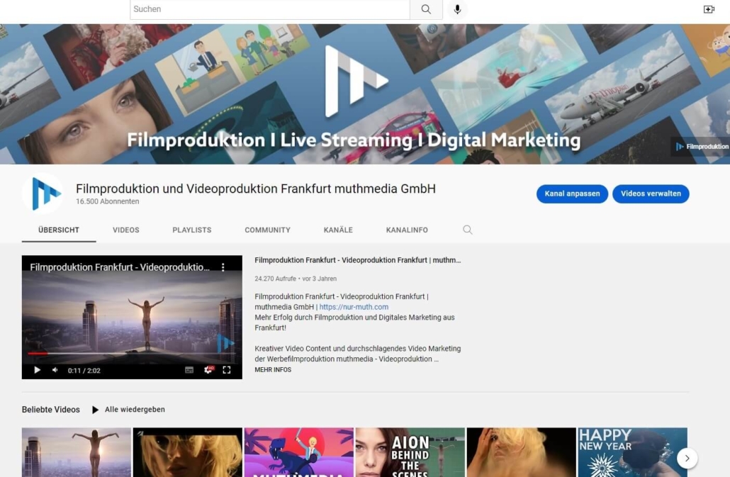 YouTube-Kanal erstellen, Schritt 7: Kanalbanner