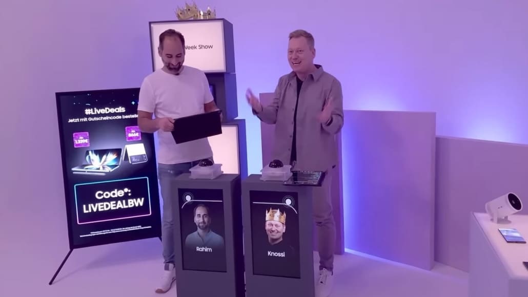 Live Streaming Produktseiten Störer