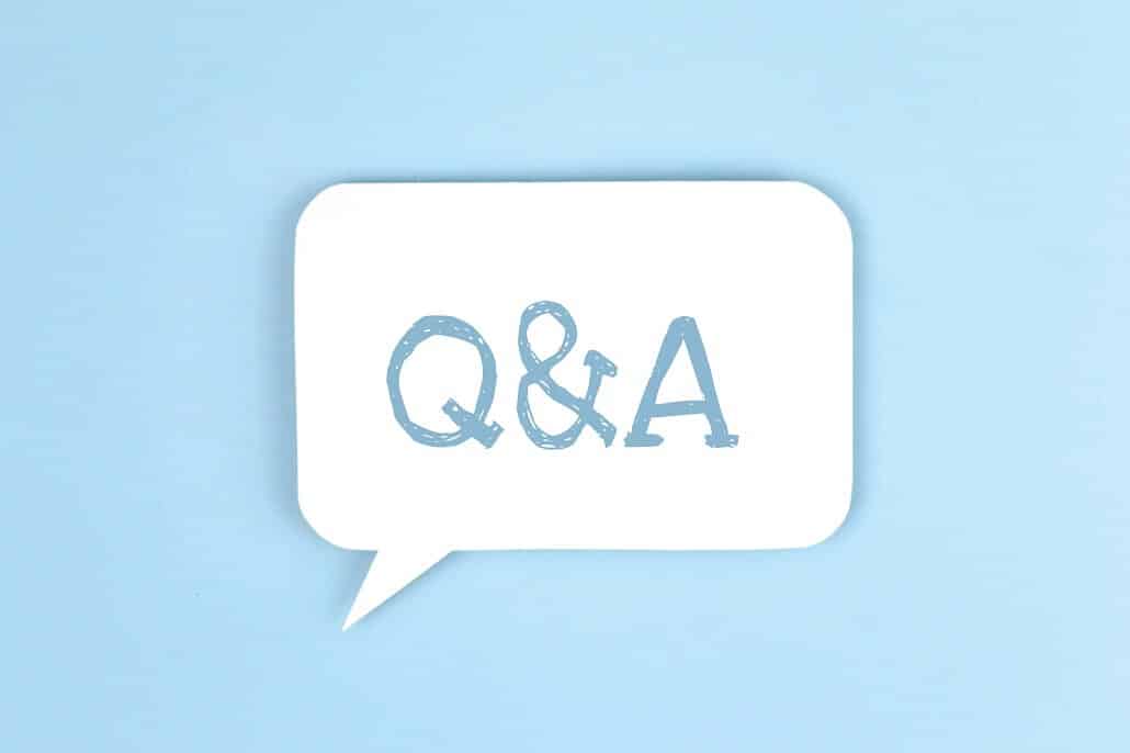 Questions and answers at a livestream production.