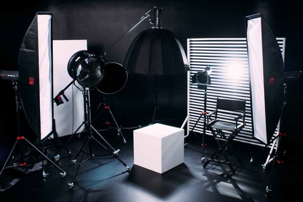 Aufnahmestudios für Fotos.
