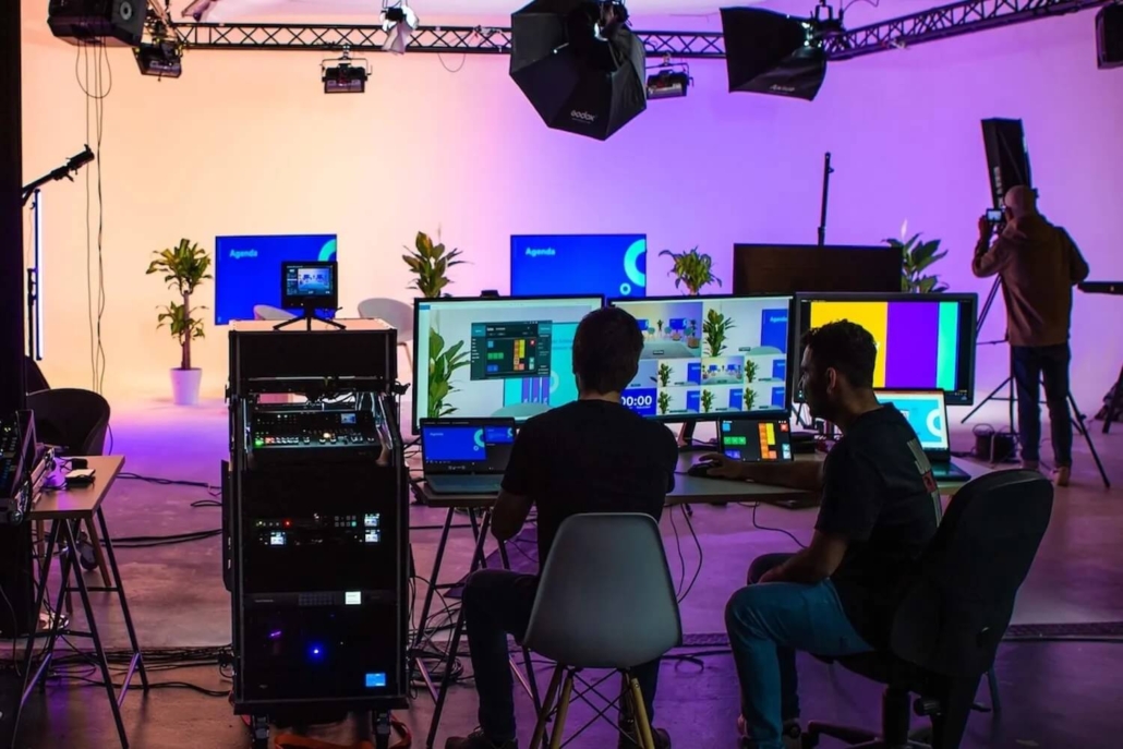 Aufnahmestudio für Livestreams.