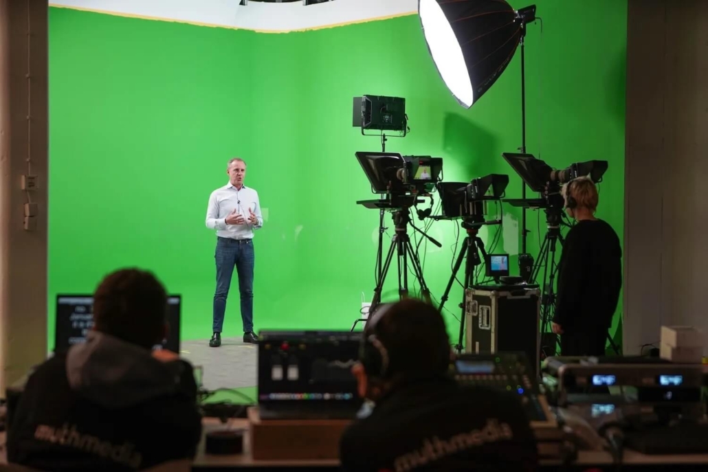 Aufnahmestudio für Videos.