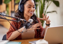 Einen Podcast remote aufnehmen: Vorschaubild.